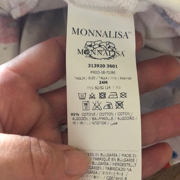 Never worn MONNALISA 24M dress ruffle - Picture 4 of 6